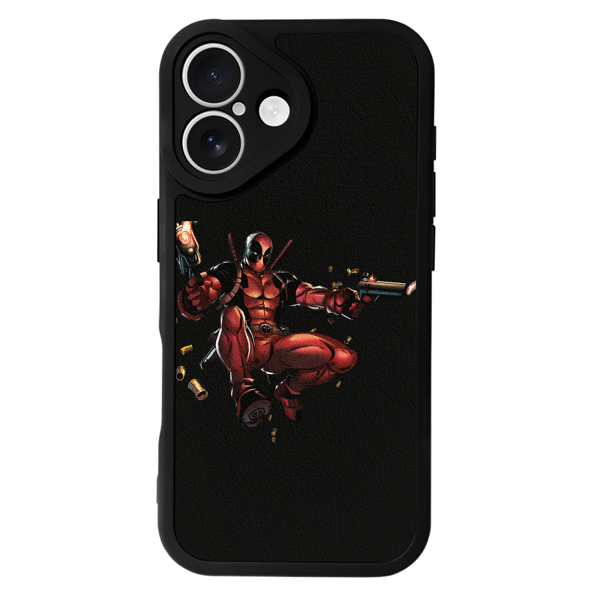 （画像用） Deadpool デッドプール 【iPhone 16シリーズ対応】シリコンスマホケース（レザー調） 材質：シリコン
